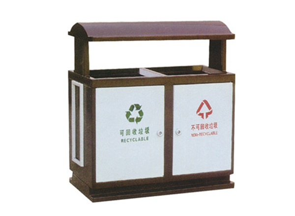 中山专业钢木垃圾桶生产