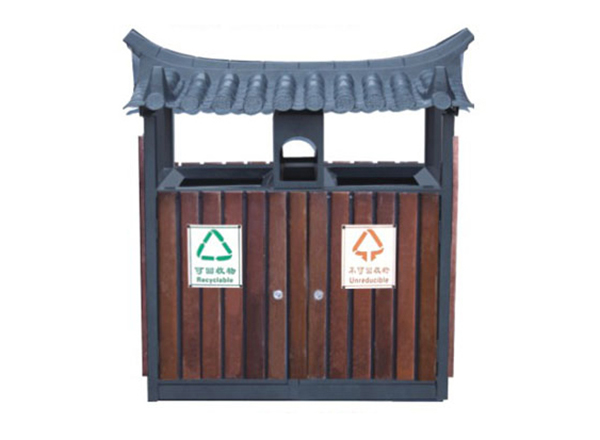 龙华专业钢木垃圾桶厂家